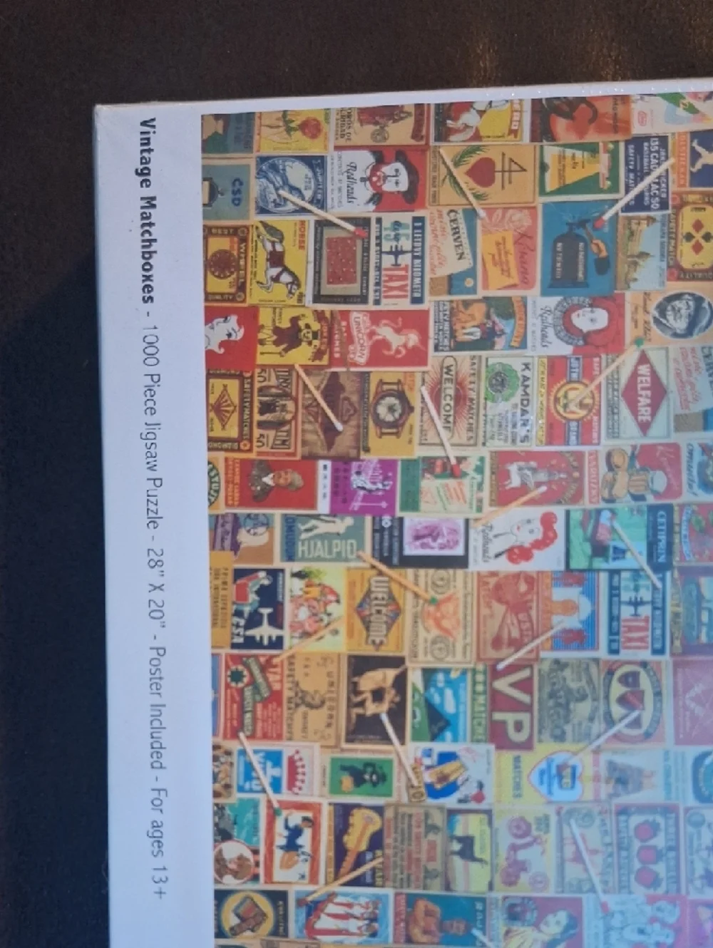 Vintage Matchboxes 1000-Piece Jigsaw Puzzle - Multicolor